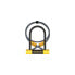 OnGuard Bulldog Mini DT U-Lock with Cable: 3.5 x 5.5", Black/Yellow