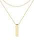 ფოტო #6 პროდუქტის 14K Gold Plated Maisie Initial Layering Necklace Set