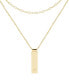 brook & york 14K Gold Plated Maisie Initial Layering Necklace Set