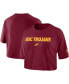 ფოტო #2 პროდუქტის Women's Cardinal USC Trojans Wordmark Cropped T-shirt