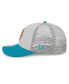 Фото #4 товара Men's Cream, Aqua Miami Dolphins 2023 Sideline Historic Low Profile 9FIFTY Snapback Hat