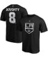 Фото #1 товара Men's Drew Doughty Black Los Angeles Kings Authentic Stack Name and Number Team T-shirt