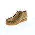 Фото #7 товара Clarks Wallabee 26168852 Mens Brown Suede Oxfords & Lace Ups Casual Shoes