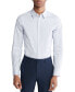 ფოტო #1 პროდუქტის Men's Slim Fit Striped Stretch Long Sleeve Button-Front Shirt