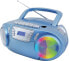 Soundmaster SCD5800BL - Analog - FM,PLL - Player - CD,CD-R,CD-RW - 3 W - Blue,Silver