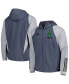 ფოტო #2 პროდუქტის Men's Charcoal Austin FC All-Weather Raglan Hoodie Full-Zip Jacket