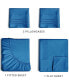 Фото #6 товара 4 Piece Deep Pocket Microfiber (Muted, Vibrant, Heathered) Sheet Set - California King