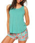 ფოტო #1 პროდუქტის Women's Balenda Pajama Tank And Shorts Set