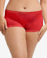 Lace Trim Microfiber Boyshort Underwear 40760