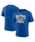 Men's Heather Royal Milwaukee Brewers Home Team Tri-Blend T-Shirt Синий, M - фото #1