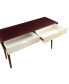 Christa Sofa Table in Espresso & White