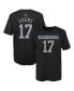 Фото #4 товара Little Boys and Girls Davante Adams Black Las Vegas Raiders Mainliner Player Name and Number T-shirt