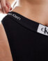 Фото #2 товара Calvin Klein High Waisted Brazilian Briefs - CK96 in black