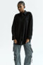 Oversize gabardine shirt