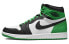 Air Jordan 1 High OG Black and Lucky Green" DZ5485-031 Sneakers"