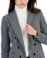 Фото #4 товара Women's Geo-Knit Faux Double-Breasted Blazer, Created for Macy's