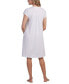 Фото #2 товара Women's Smocked Lace-Trim Nightgown