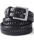 Фото #1 товара Men's Leather Braid Belt