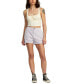 Фото #3 товара Juniors' Daylight Cotton High-Rise Zip-Fly Shorts