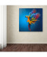 Sulaiman Almawash 'Flying Colours' Canvas Art - 14" x 14" x 2"