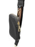 Фото #8 товара Женская серая кожаная сумка Factory Price логотип, одно отделение на  магните, цепочка короткая, длинная ручка, дополнительно кошелек на молнии.