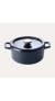 Фото #1 товара Nori Black Enameled Cast Iron Dutch Oven Pot with Lid & Dual Handles, 5.3 Qt