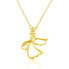 Gold plated necklace with angel AGS1326 / 47-GOLD