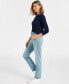 Фото #5 товара Women's High Rise Straight-Leg Jeans, Regular, Short and Long Lengths, Created for Macy's