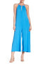 Go Couture 154438 Women's Palazzo Midi Jumpsuit Sleeveless Blue Sz. Small