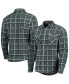 Men's Gray Green Bay Packers Industry Flannel Button-Up Shirt Jacket