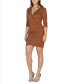 ფოტო #3 პროდუქტის Women's V-neck Elbow Knee Length Cocktail Dress