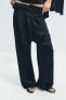 ZW COLLECTION ASYMMETRIC SATIN TROUSERS