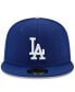 Фото #4 товара Men's Royal Los Angeles Dodgers 2022 Postseason Side Patch 59FIFTY Fitted Hat