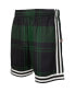 ფოტო #3 პროდუქტის Men's Mitchell Ness x Uninterrupted Kelly Green and Black Boston Celtics Hardwood Classics Swingman Shorts