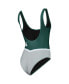 Фото #4 товара Women's Green Michigan State Spartans One-Piece Bathing Suit