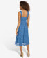 ფოტო #2 პროდუქტის Women's Textured Sweetheart-Neck Midi Dress