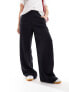 Vero Moda high waisted wide leg trousers in black M - фото #3