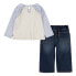 Фото #2 товара LEVI´S ® KIDS Ruffle & Wide Denim Set