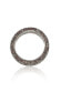 Фото #3 товара Suzy Levian Sterling Silver Cubic Zirconia Brown Flower Eternity Band