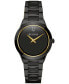 ფოტო #1 პროდუქტის Women's Modern Millennia Black-Tone Stainless Steel Bracelet Watch 32mm