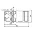 EUROCONNEX Double Female Chasis Thread N Connector