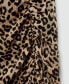 Women's Leopard Gathered Skirt