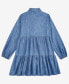 Фото #2 товара Girls Cotton Chambray Shirtdress, Created for Macy's