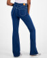 ფოტო #2 პროდუქტის Juniors' High-Rise Flare-Hem Jeans