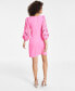 ფოტო #2 პროდუქტის Women's Signature Stretch Crepe Embroidered-Sleeve Shift Dress