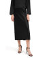 ფოტო #1 პროდუქტის Women's Minimalist Aesthetic Silk Poppy Skirt for Women