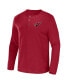 Men's NFL x Darius Rucker Collection by Cardinal Arizona Cardinals Slub Jersey Henley Long Sleeve T-shirt