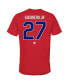 Фото #2 товара Men's Vladimir Guerrero Jr. Red Dominican Republic Baseball 2023 World Baseball Classic Name and Number T-shirt