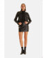 ფოტო #7 პროდუქტის Women's Leather Jacket, Nappa Black