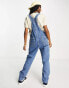 Dickies duck canvas classic bib denim dungarees in blue XL - фото #4